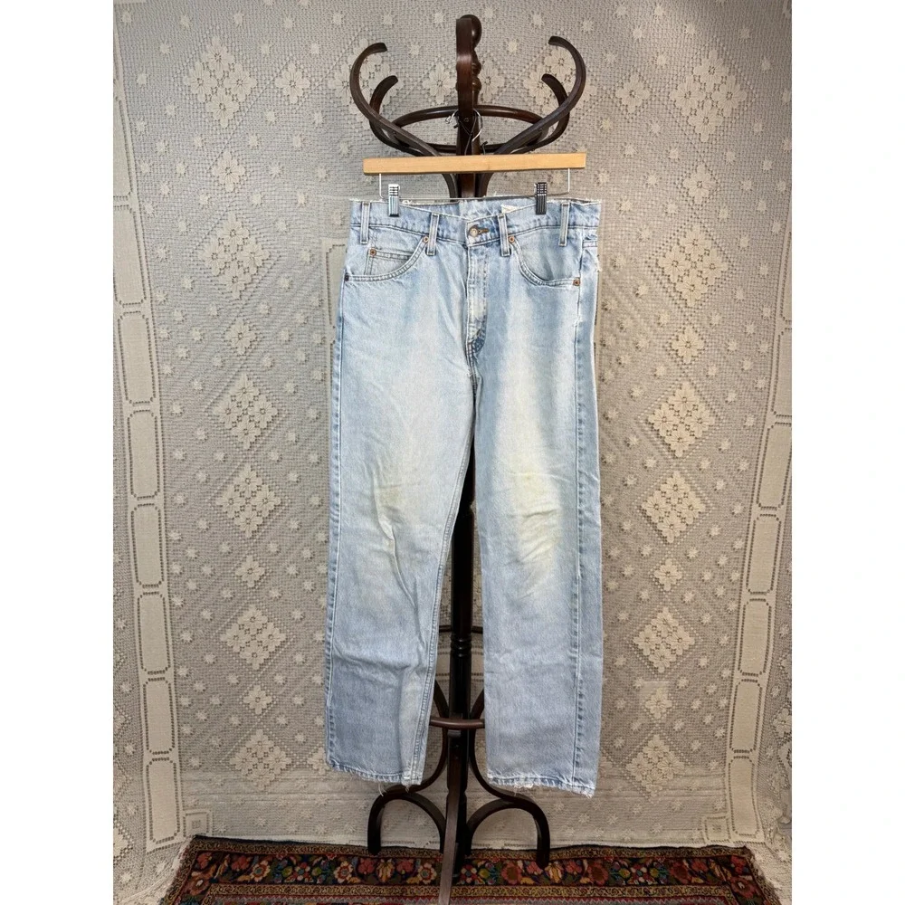 Vtg 1998 Levi's 505 Orange Tab Jeans | distressed/patina Straight Leg W33‎ x L30